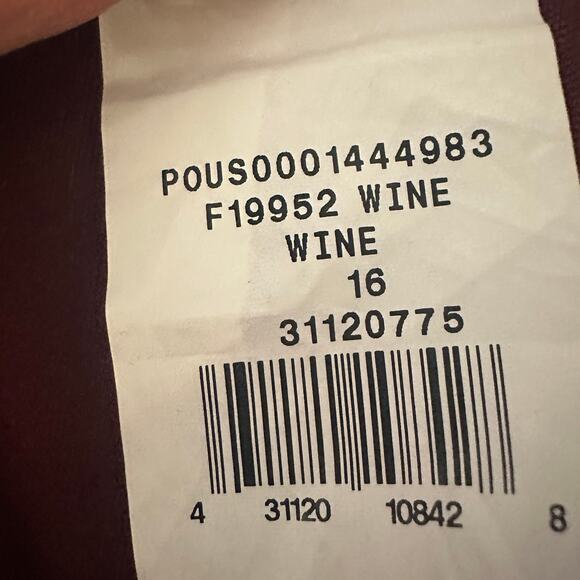 David’s Bridal Size 16 Color-Wine-Prom Wedding Dress - Picture 9 of 11